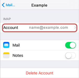 Setup ICA.NET email account on your iPhone Step 11